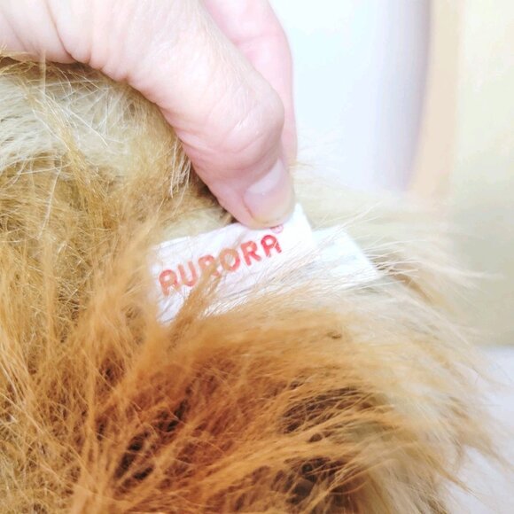 Vtg 2005 Aurora Pomeranian Puppy Dog Realistic Brown Cream Plush Stuffed Toy - Picture 7 of 7